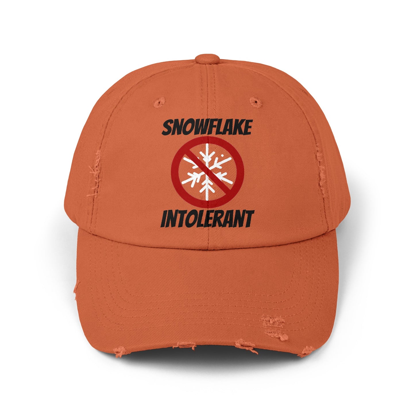 Snowflake Intolerant Unisex Distressed Cap
