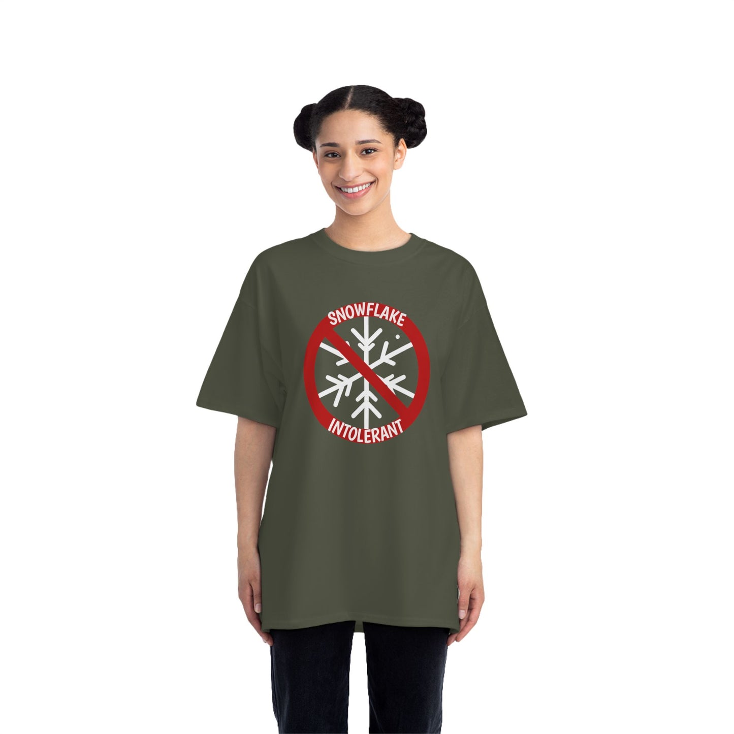 Snowflake Intolerant" T-Shirt - Anti-Woke Individualism Tee | 100% Cotton | Bold Statement Apparel