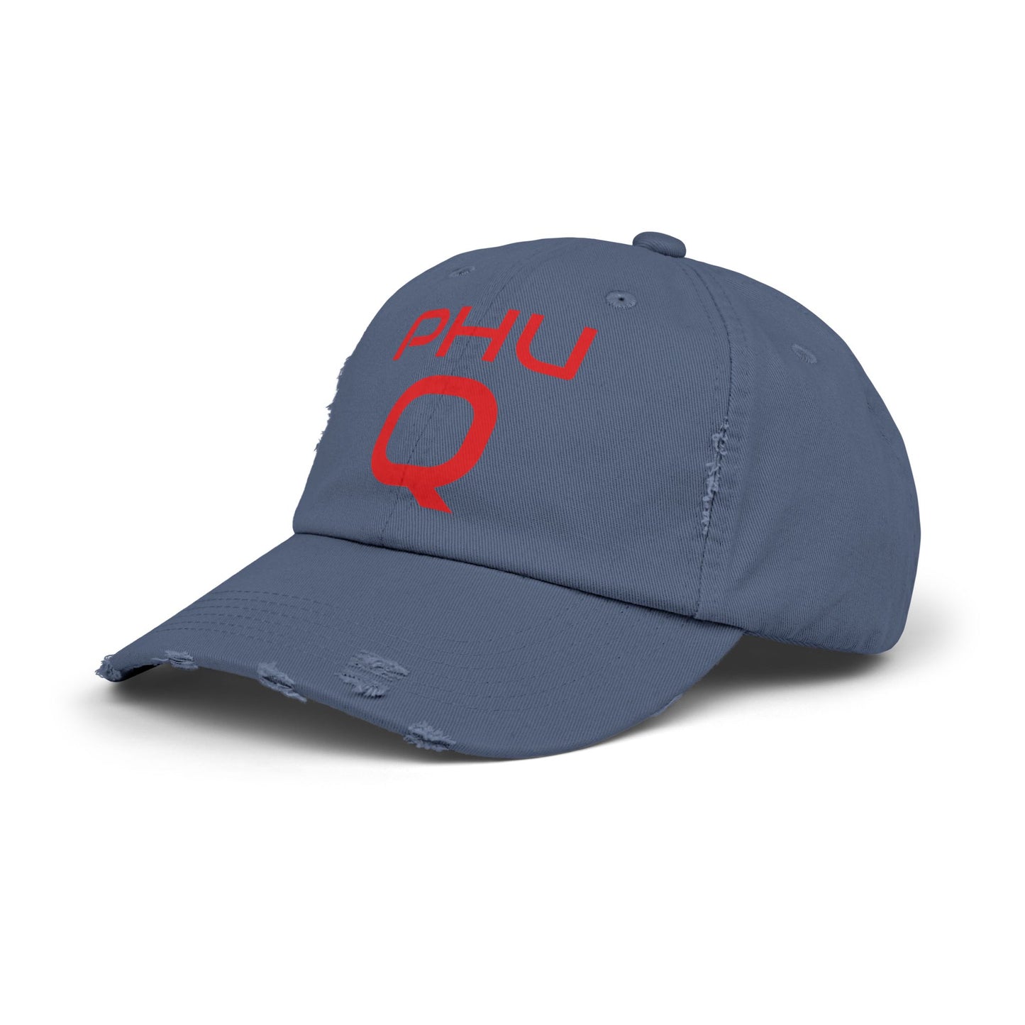 PHU Q Unisex Distressed Cap