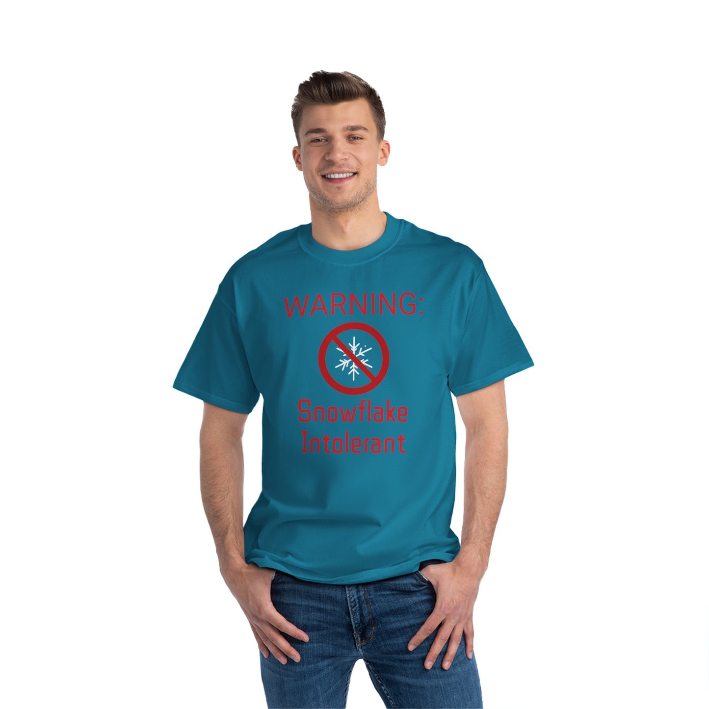 Warning Snowflake Intolerant Beefy-T® Short-Sleeve T-Shirt