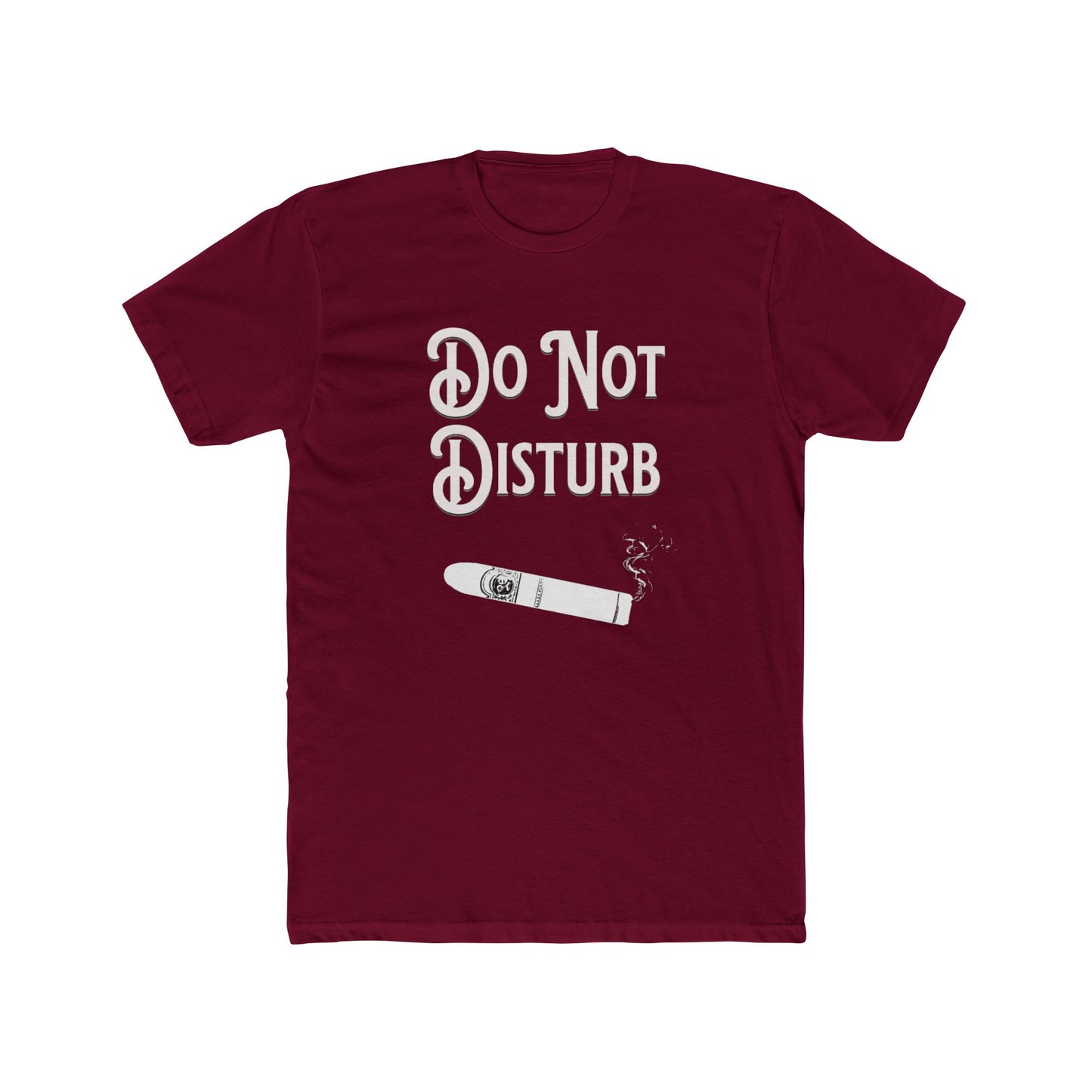 Cigar Silhouette Do Not Disturb Premium Fitted Unisex Short Sleeve Tee