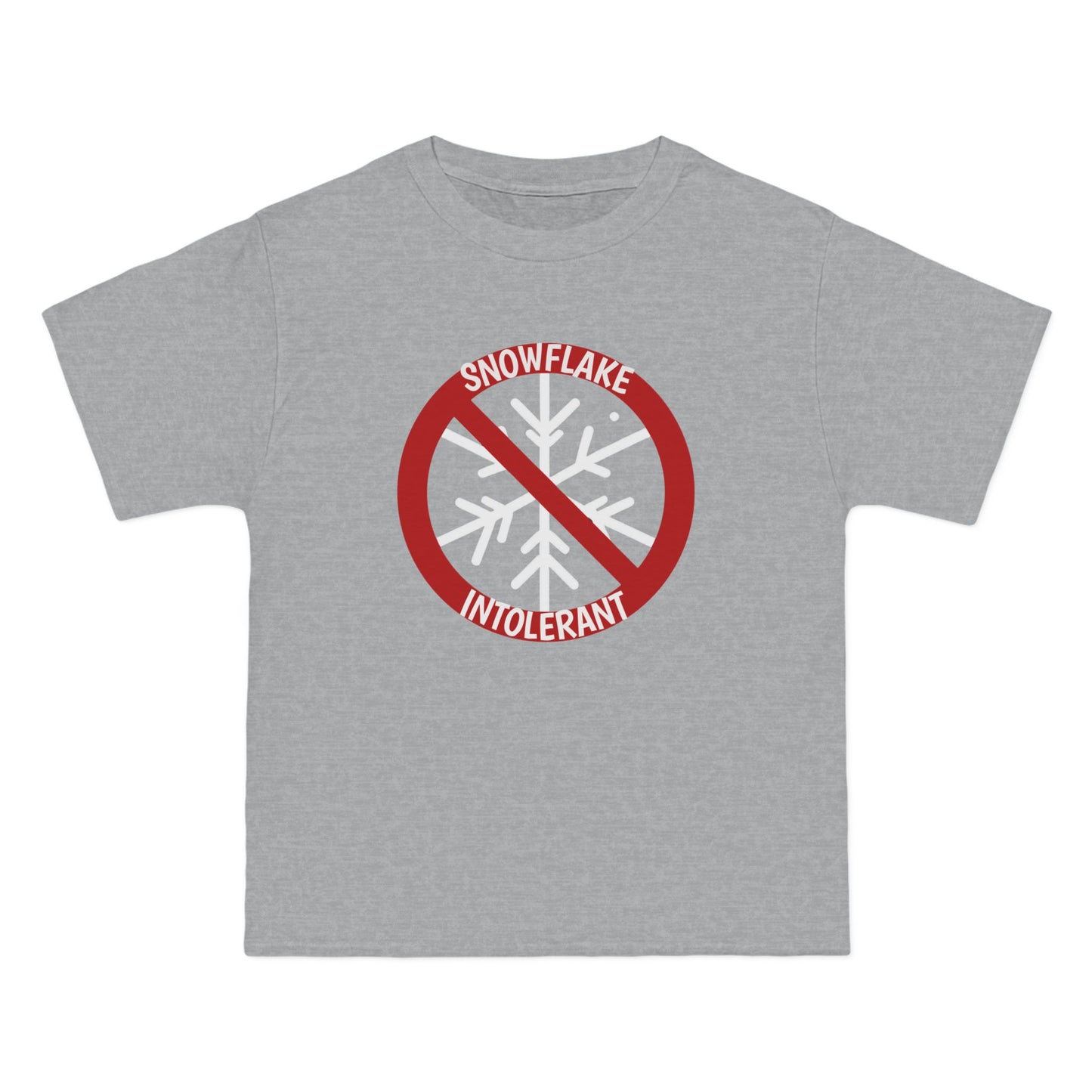 Snowflake Intolerant" T-Shirt - Anti-Woke Individualism Tee | 100% Cotton | Bold Statement Apparel