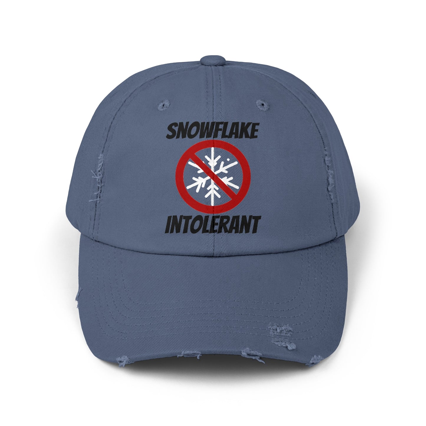 Snowflake Intolerant Unisex Distressed Cap