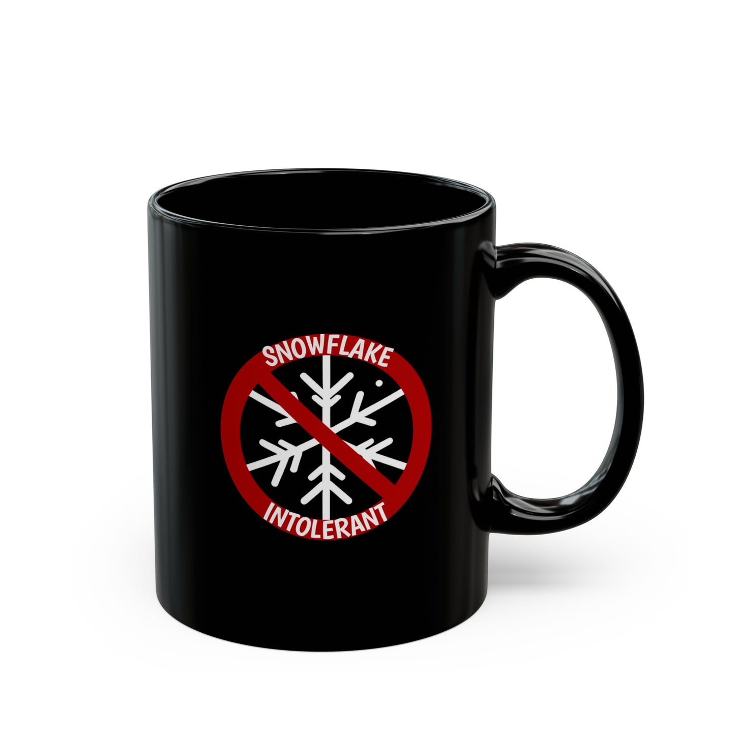 Mug Snowflake Intolerant Black