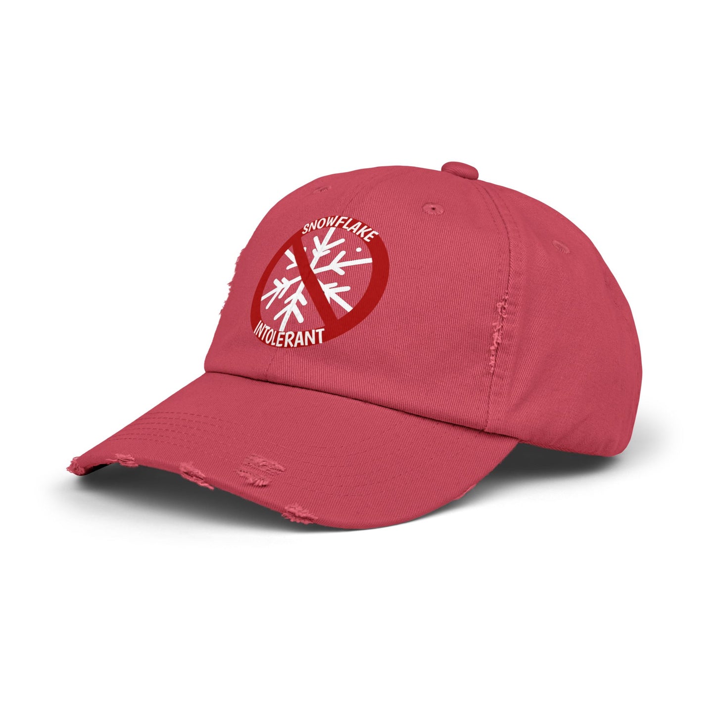 Snowflake Intolerant Unisex Distressed Cap