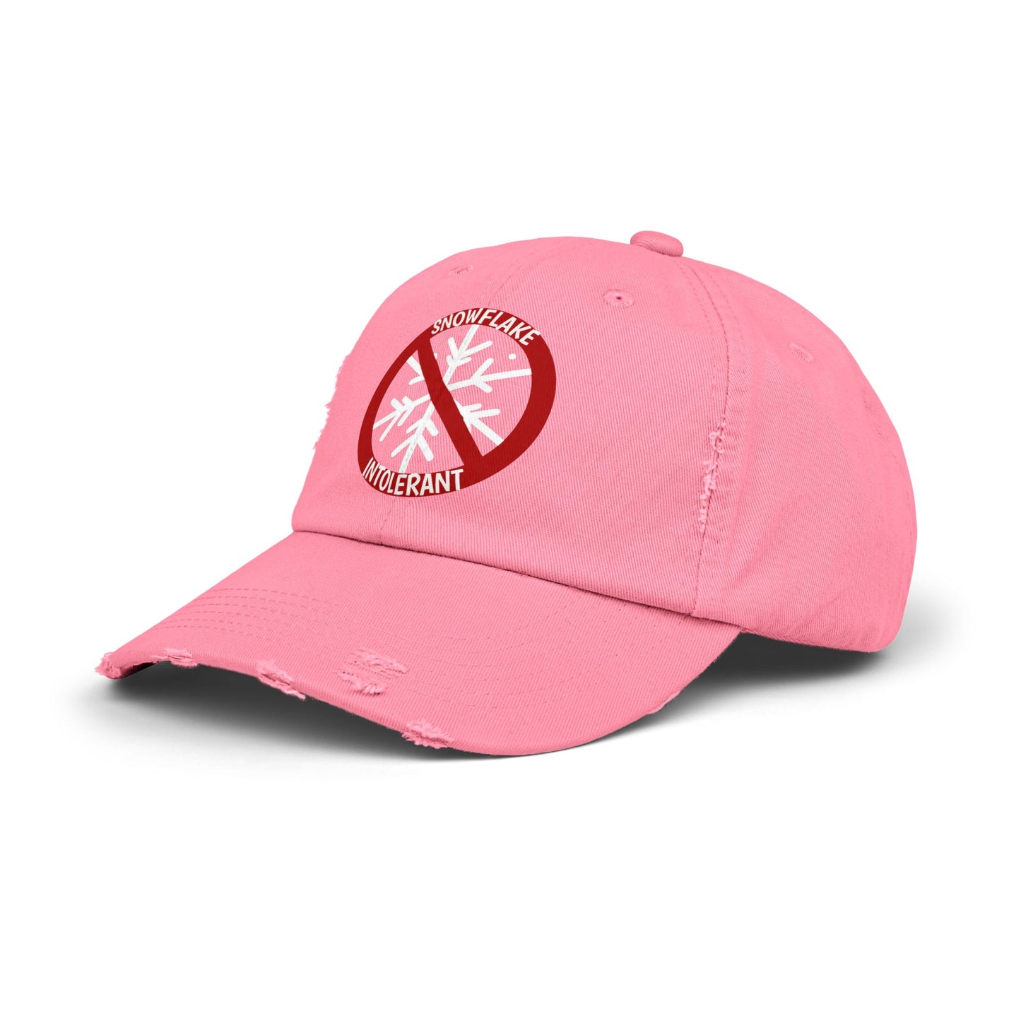 Snowflake Intolerant Unisex Distressed Cap