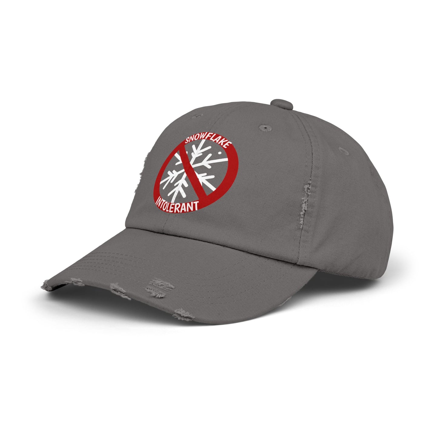 Snowflake Intolerant Unisex Distressed Cap
