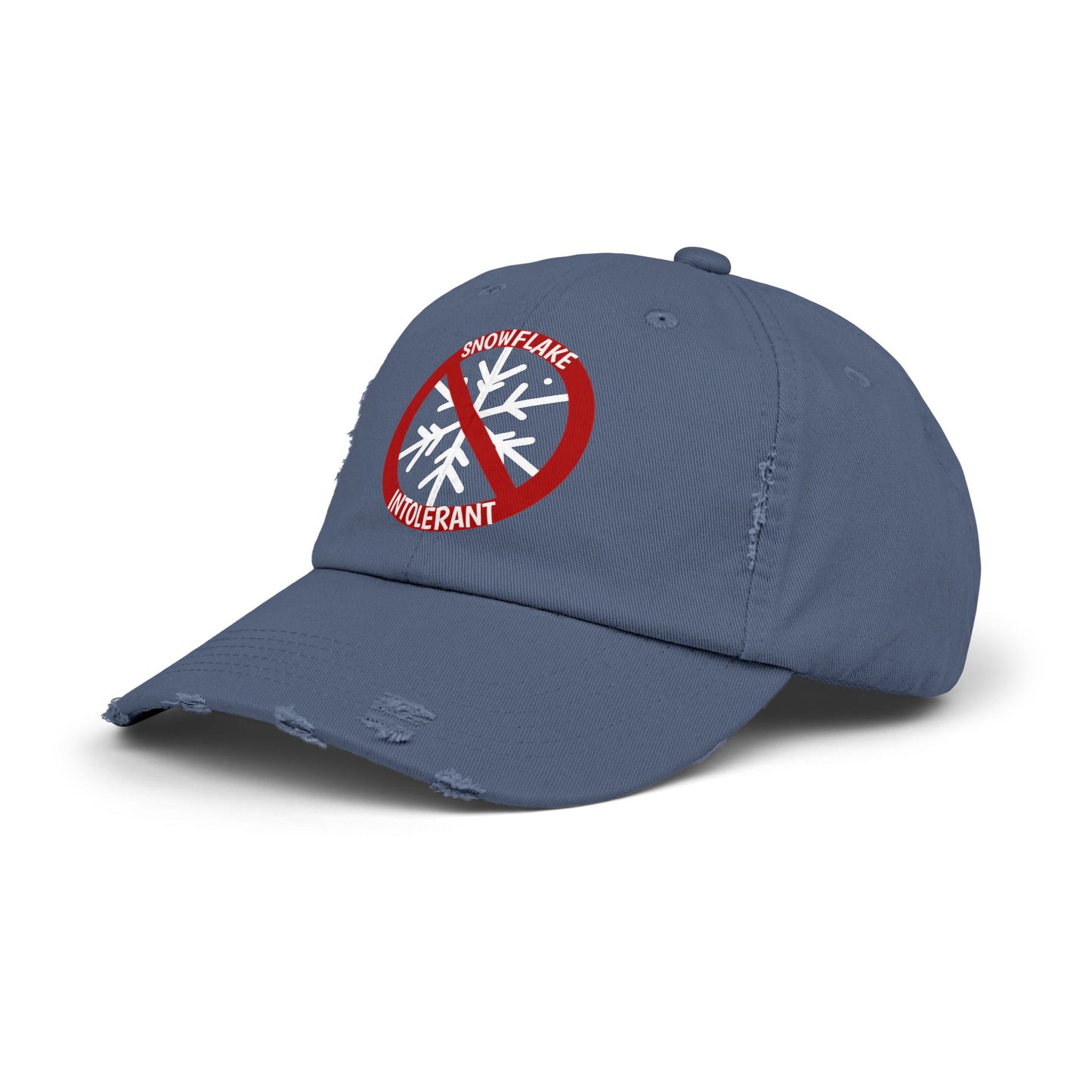 Snowflake Intolerant Unisex Distressed Cap