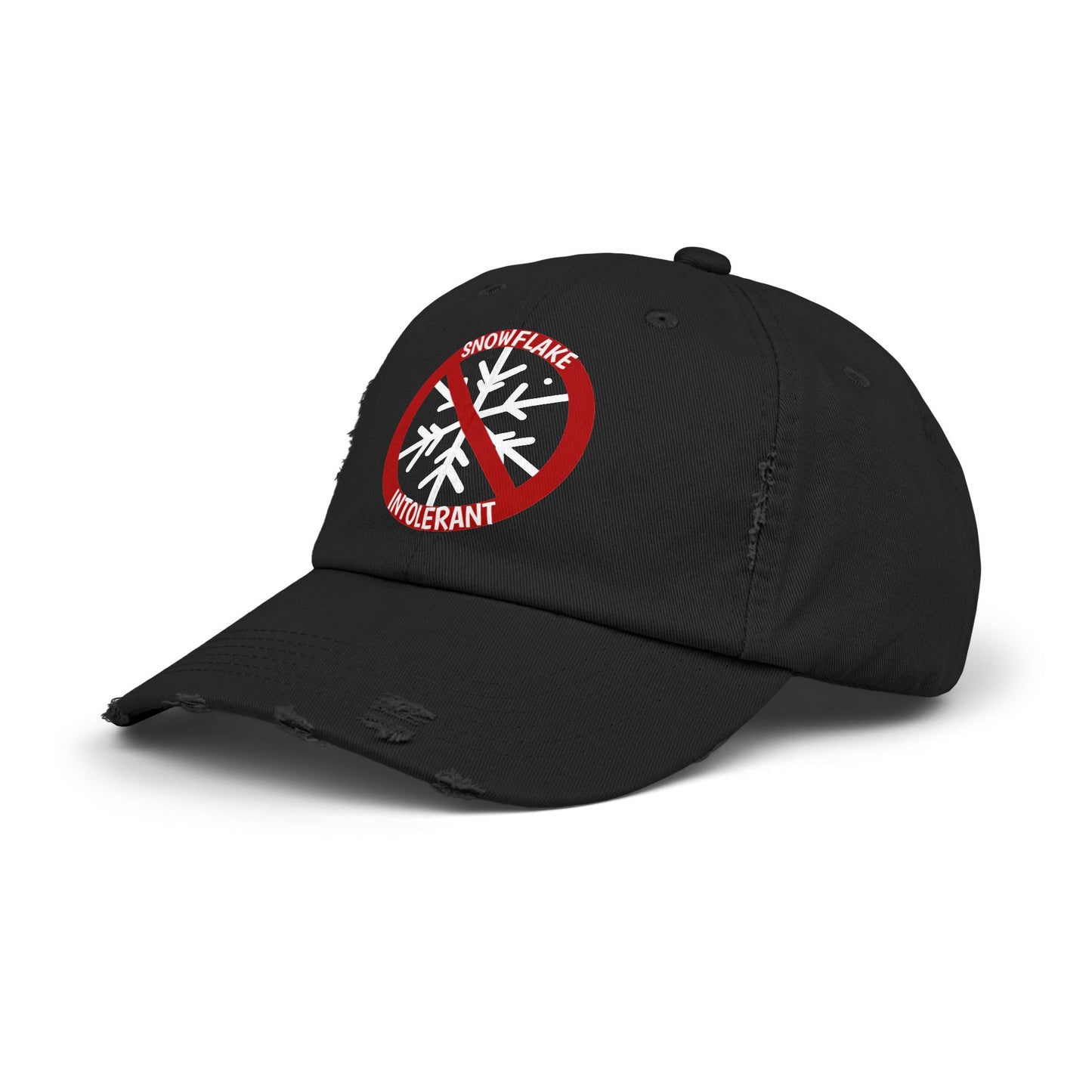 Snowflake Intolerant Unisex Distressed Cap